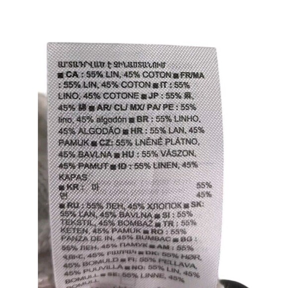 Banana Republic Henley Hoodie Sweater Men's Large Gray Cotton Linen Long Sleeve - Picture 6 of 9